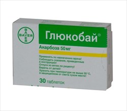 глюкобай 50 мг n30 табл фото