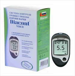 глюкометр диаконт voice с функцией голосового сопровождения фото