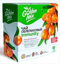 golden mix чай облепиховый иммунитет 18г 21 стик фото