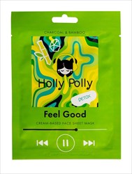 холли полли маска для лица ткан уголь/экстракт бамбука n1 детокс фото