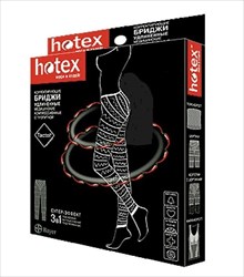 хотекс бриджи удлиненные корректирующие (леггинсы) черные фото