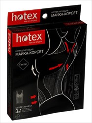 хотекс майка-корсет корректирующая без рукавов черная фото