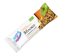 худеем за неделю батончик-мюсли яблоко и семена льна 30 г фото