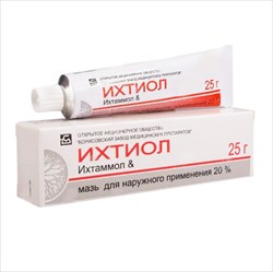 ихтиоловая мазь для наруж примен 20% 25г фото