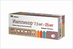 импликор 7,5 мг плюс 25 мг n56 табл фото