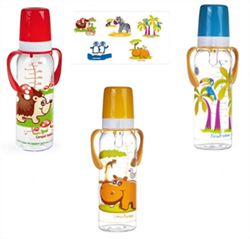 канпол бутылочка пластиковая с ручками 250 мл (11/846) фото