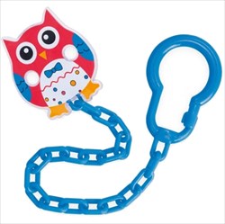 канпол бэби клипса для пустышки арт 10/876 сова с цепочкой фото