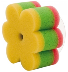 канпол бэби губка для купания арт 43/104 цветок фото