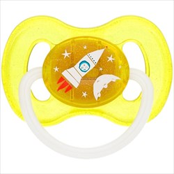 канпол бэби space пустышка латекс кругл 6-18 мес желт фото