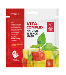 киоко маска тканевая для лица тонизирующая витамины аес/протеины пшеницы фото