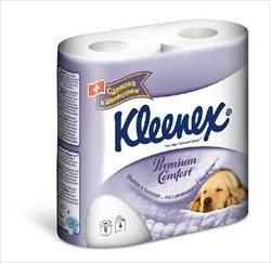 клинекс клин каре бумага туал n4 2-х сл бел фото