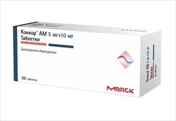 конкор ам таб 5мг плюс 10мг n30 фото