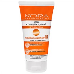 кора крем солнцезащитный spf-40 для лица и тела фото