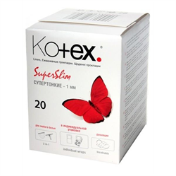 котекс прокладки ежедневные супертонкие n20 фото