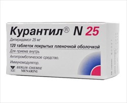 курантил n 25 мг n120 табл фото