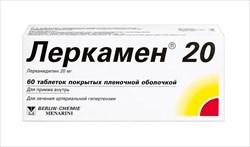 леркамен 20 таб ппо 20мг n60 фото