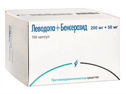 леводопа/бенсеразид капс 200мг плюс 50мг n100 фото