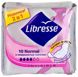 либресс секьюр фит ультра нормал прокладки гигиен n10 с поверх сеточкой фото