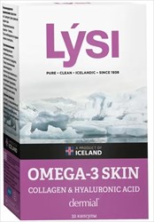 lysi omega-3 skin коллаген/гиалуроновая кислота 32 капсулы фото