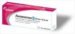 лизинотон н 20 мг плюс 12,5 мг n28 табл фото
