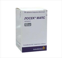 лосек мапс 10 мг n14 табл фото