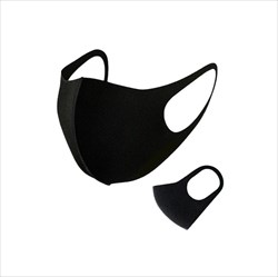 маска гигиеническая многоразовая неопрен черная №1 фото