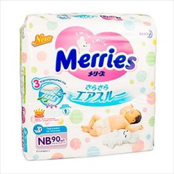 меррис подгузники n90 0-5 кг для новорожденных фото