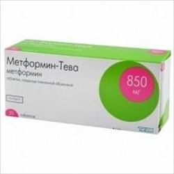 метформин-тева 850 мг n30 табл фото