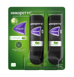 никоретте спрей для местн примен дозир 1мг/доз 150доз n2 мятный фото