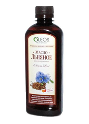 олеос масло пищевое льняное нерафинированное 350 мл фото
