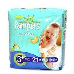 памперс актив бэби подгузники р 3 плюс n21 5-10 кг фото