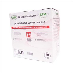 перчатки хирург анат sfm р 8 n50 стерил латекс пар фото