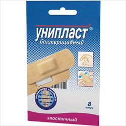 пластырь унипласт 1,9смx7,2см n8 эластичный фото