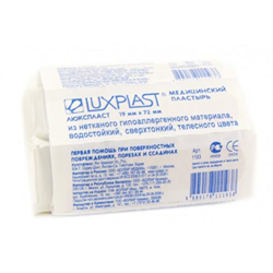 пластырь люкспласт 19ммx72мм n10 неткан осн телесный фото
