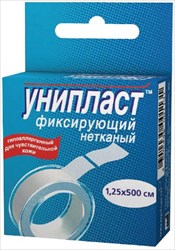 пластырь катушка унипласт 1,25смx500см неткан осн фото