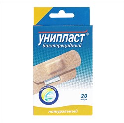 пластырь унипласт 1,9смx7,2см n20 натуральный фото