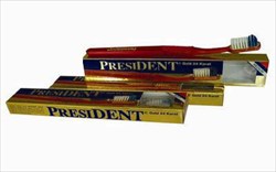 президент зубная щетка золото средняя  фото