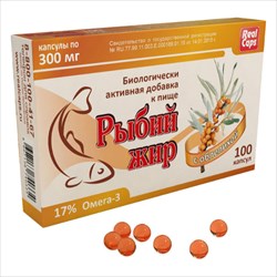 рыбий жир с маслом облепихи, капс n100реалкапс фото