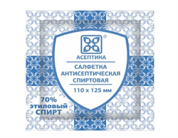 салфетки спирт асептика 110ммx125мм фото