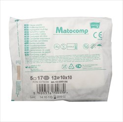 салфетки стер матокомп 10смx10см n5 12-ти слойные фото