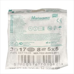 салфетки стер матокомп 5смx5см n3 8-сл 17-нит фото