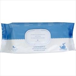 white whale салфетки для интим гигиен n80 для лежачих бол-х фото