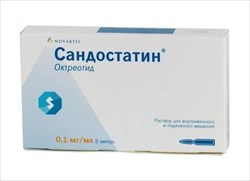сандостатин р-р для в/в и п/к введ 0,1мг/мл 1мл n5 фото