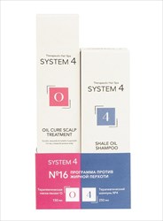 система 4 программа n16 против жирной перхоти шампунь n4 250мл плюс маска о 150мл фото