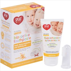 сплат бэби з/паста 40мл ваниль плюс з/щ силик до 3-х лет фото