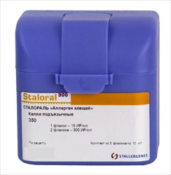 сталораль аллерген клещей капли подъязычн 10ир/мл n1 плюс 300ир/мл n2 stallergenes s a s  фото