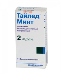 тайлед минт аэрозоль для ингаляций 2 мг/доза 112 доз фото