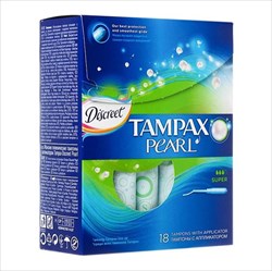 тампакс дискрит перл тампоны супер n18 с аппликатором фото