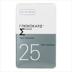 тест-полоски глюкокард сигма n25 фото