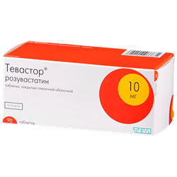 тевастор 10 мг n90 табл фото